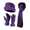 3 Pieces Set Matching Hat, Gloves and Scarf for Woman.