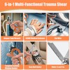 6 in 1 Multi-Function Foldable Trauma Shears with Compatible Holster,