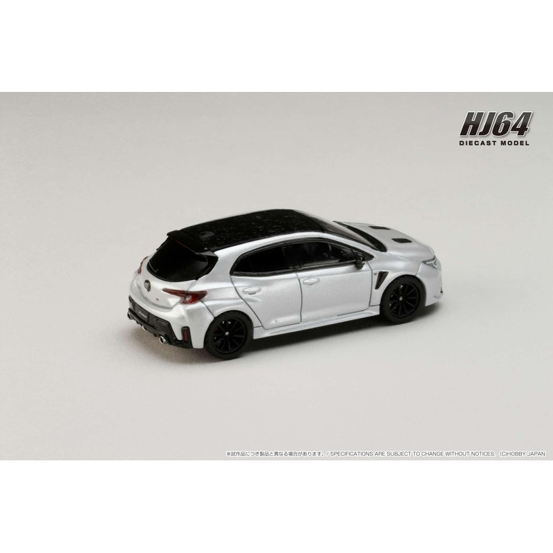 HJ64 1/64 Toyota GR Corolla RZ Platinum White Pearl Mica