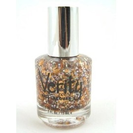 Verity Nail Lacquer, Glitter Topper, Top Coat, Marigold Sparkles SE34