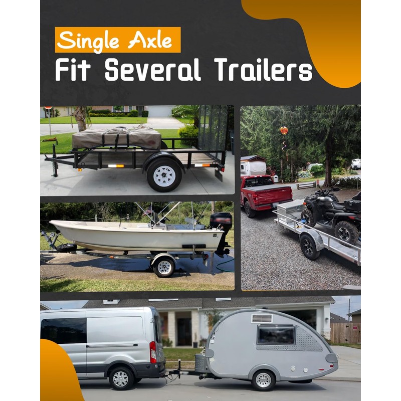Autoholic Trailer Leaf Spring Kit 3500lb Single Trailer Axle 4