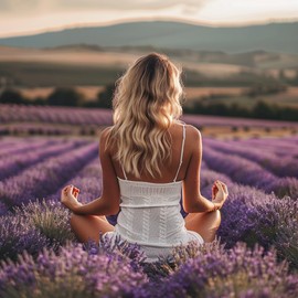 VIO BERK Relaxation Set: Weighted 22MM 100% Natural Silk Eye mask with Lavender & Flax Seeds, Shoulder & Neck Relaxor, Lavender Essential Oil roll-on Dried Aromatherapy sachets Gift Box Meditation