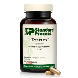 Standard Process Inc. Iplex - Whole Food Vascular Supplement, Eye Health and Eye Support with Shiitake Mushroom, Phosphoric Acid, Rice Bran, Organic Carrot, Arrowroot Flour, Alfalfa - 150 Capsules