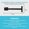 Manual Door Closer - Accessible - Swivels - Interior/Exterior (Black