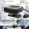 200W Car Heater, 12 Volt Portable Heater for Cars, Auto