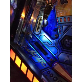 ULEKstore Trans Blue Slingshot & Return Lane Protector Set for Stern's Star Trek pinball