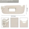 NHILES Driver Left Side Sun Visor Replacement Compatible with Chrysler