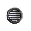 The T3 N Ventilation Grille Round Plastic Recessed, Black, 40 mm