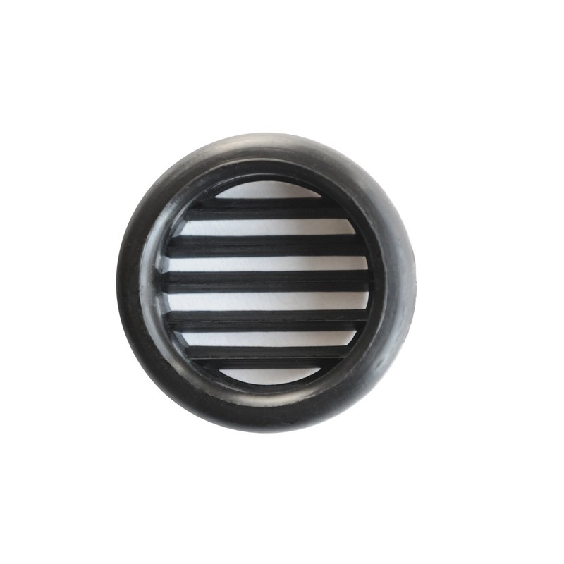The T3 N Ventilation Grille Round Plastic Recessed, Black, 40 mm