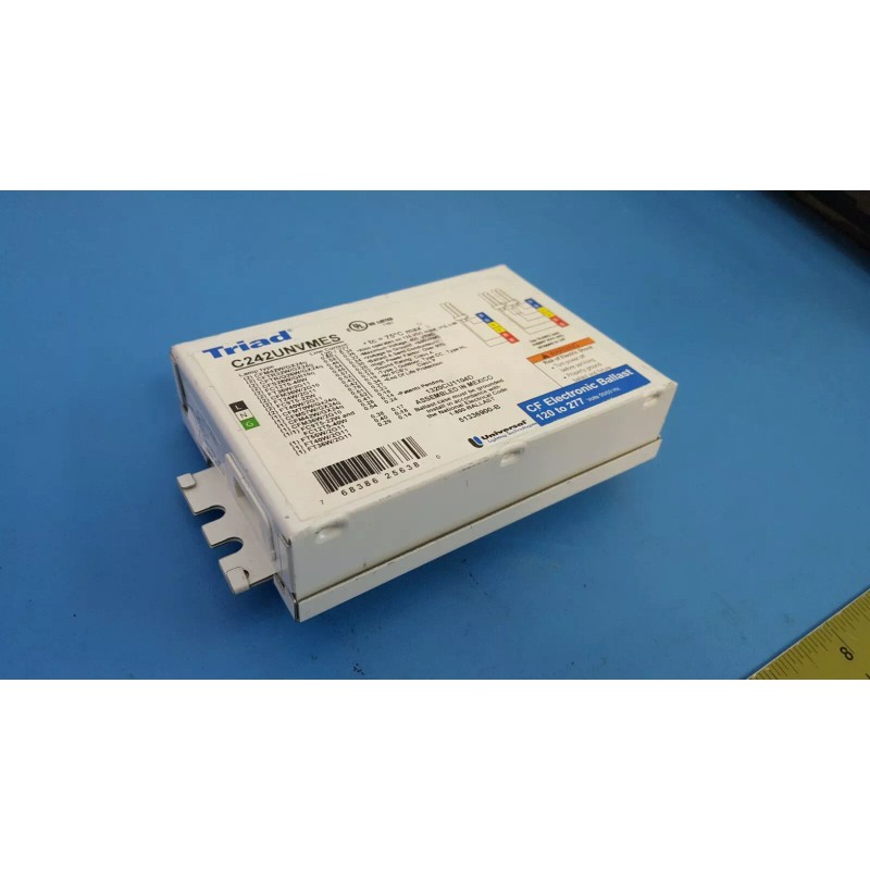 Universal Lighting Technology CF Electronic Ballast, Universal, 120V- 277V, C242UNVMES,