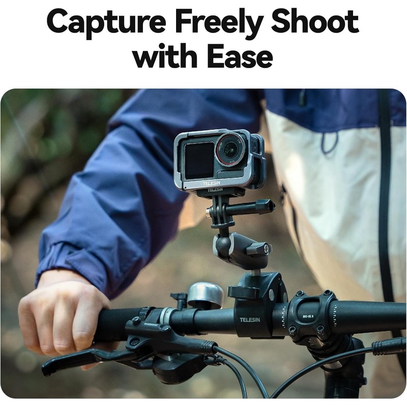 TELESIN Ultra-Light Aluminum Case Camera Cage for DJI Action 5
