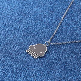 WUSUANED Funny Rose L Necklace Cartoon Inspired Jewelry Game Fans Gift Cartoon Game Fan Gift (Rose L Necklace)