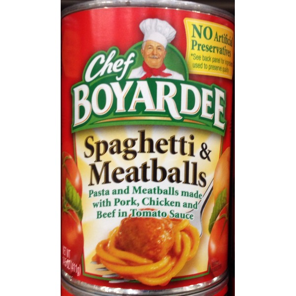Chef Boyardee, spaghetti & meatballs - 14.5 ounce