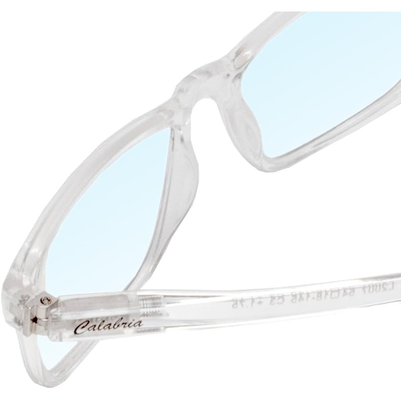 Medspex Blue Light Blocking Reading Glasses +0.00 Clear Crystal Men