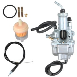 Silscvtt Carb Carburetor With Throttle Cable Replacement for Yamaha Breeze 125 YFA1 1989 1991-2002 Timberwolf 250 YFA250FW With Throttle Cable