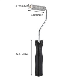 Fdit Fiberglass Bubble Roller Tool Professional Bubble Paddle Tool for Mold Resin, Cutting Edge Bubble Busting Design(0.83"×2.95")