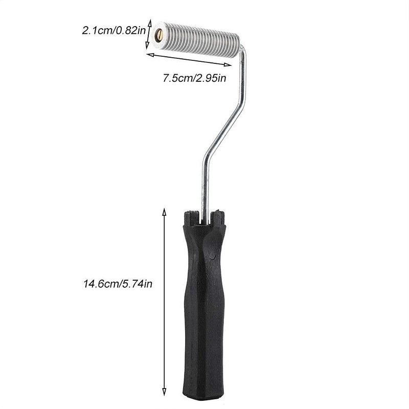 Fdit Fiberglass Bubble Roller Tool Professional Bubble Paddle Tool for