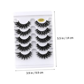 TOVINANNA 5pairs False Eyelashes Natural Dense Makeup Lashes for Women for Daily Wear and Special Occasions Skin-friendly and Reusable for Parties and Festivals