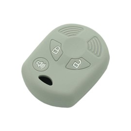 SEGADEN Silicone Cover Protector Case Holder Skin Jacket Compatible with Ford Edge Escape Expedition Explorer F-150 Flex Ranger Windstar 3 Button Remote Key Fob CV2705 Gray