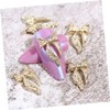 Beavorty 100pcs Bow Knot Nail Charms Adorable Manicure Stickers for
