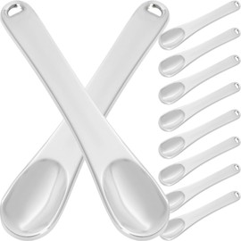 FRCOLOR 3sets Facial Spoons Set Makeup Spatulas Skincare Spoons Portable and Reusable Suitable for Eye Cream Essence and Oil Application 10pcs*3