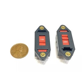endlessparts 4 Pieces Voltage Selector Slide Switch AC 110V to 220V 6 Terminals DPDT 6pin E21