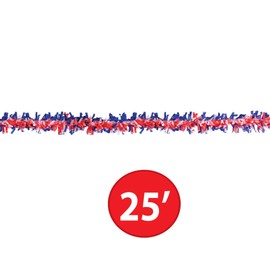 Tissue Festooning (red, white, blue) Party Accessory  (1 count)