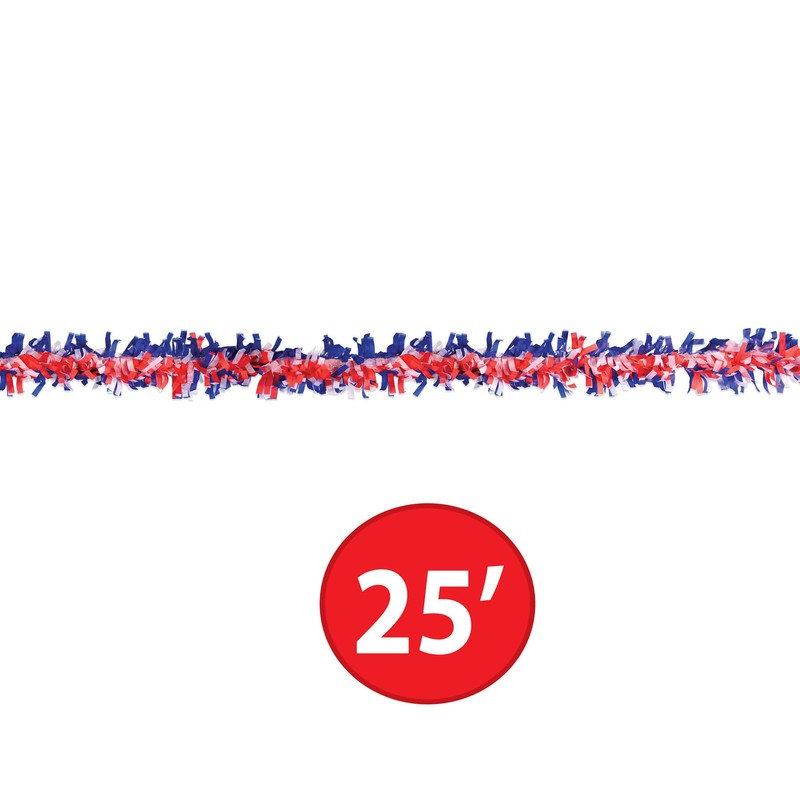 Tissue Festooning (red, white, blue) Party Accessory (1 count)
