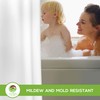 Clean Healthy Living Heavy Duty PEVA White Shower Curtain Liner