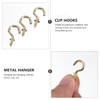 Veemoon Copper Plated Ceiling Hooks 20pcs Metal Screw-in Hooks for