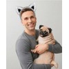 Grey Wolf Ears Headband Grey Cat Ears Headband Gray Fox