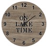 UFunhome Lake on Lake Time Wall Clock Battery Operated Non