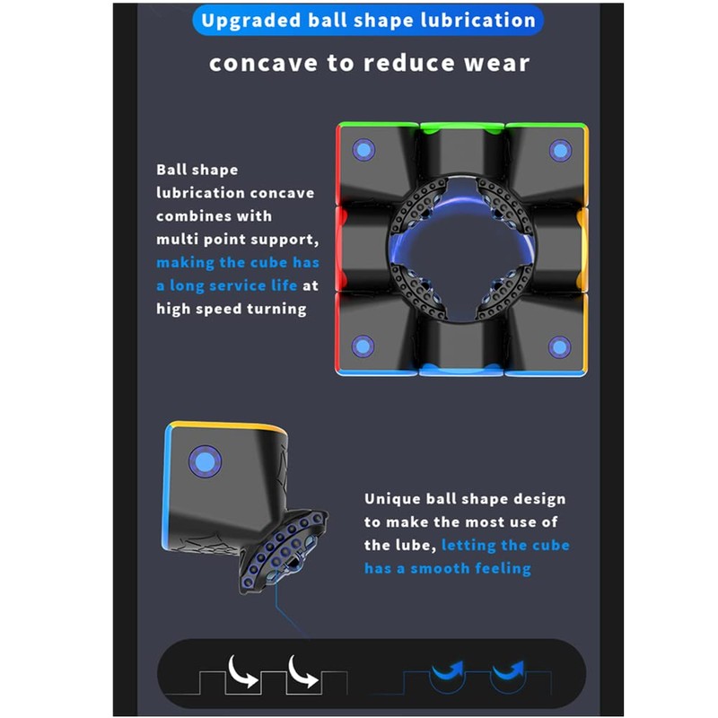 LiangCuber MS3X Flagship 3x3 Speed Cube,DianSheng MS3X Magnetic 3x3 Cube