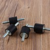 M6 Rubber Mount,4pcs M6 Anti-Vibration Rubber Isolator Mounts Air Compressor