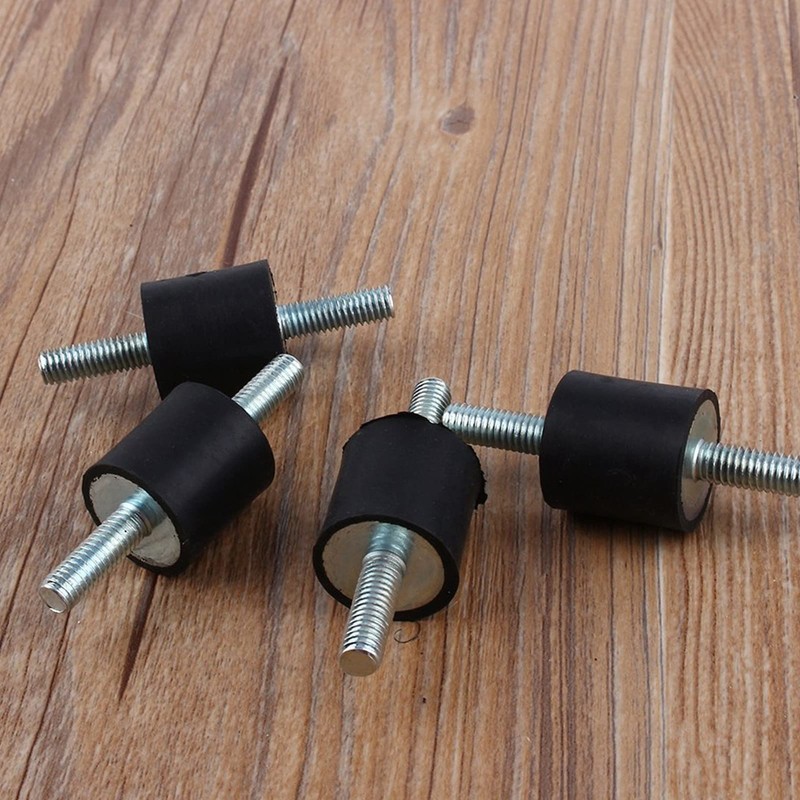 M6 Rubber Mount,4pcs M6 Anti-Vibration Rubber Isolator Mounts Air Compressor