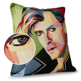 ANRO Cushion Cover Decorative Cushion Sofa Cushion Cover Tapestry David Bowie 45 x 45 cm without Filling