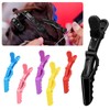 ZeniMart 10pcs Alligator Clips Duckar Professional Salon Hair Clips Dragon