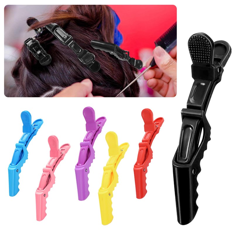 ZeniMart 10pcs Alligator Clips Duckar Professional Salon Hair Clips Dragon