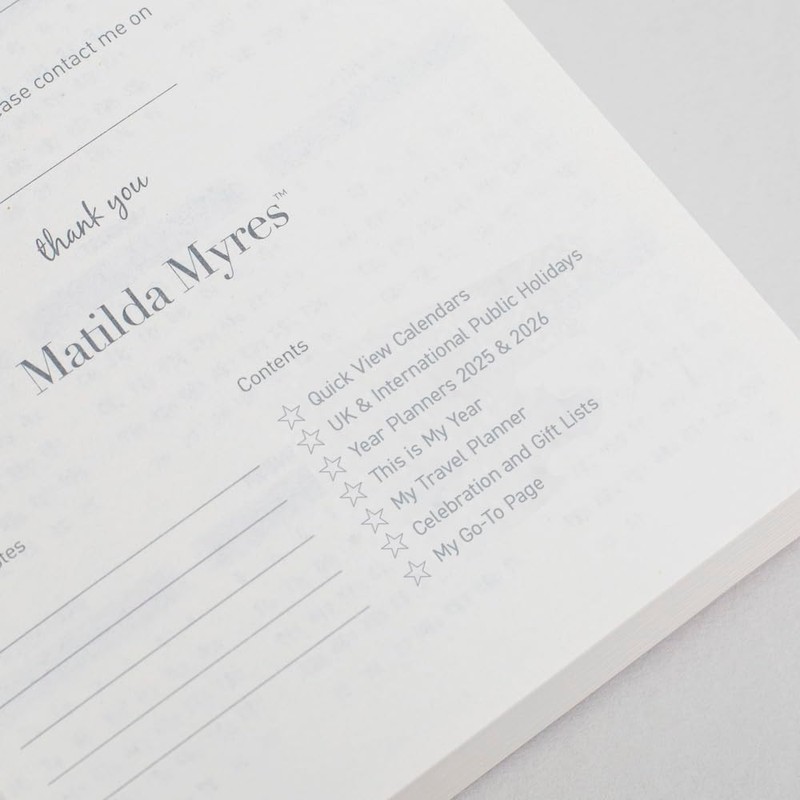 2025 Diary from Matilda Myres | A6 Size | Day
