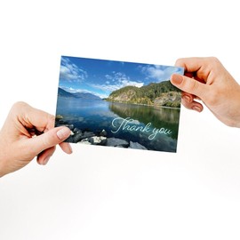 Great Papers! Scenic Waterscape Collection Thank You Note Card and Envelope, 4.875" x 3.375", 20 count (2025024)