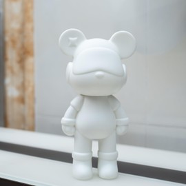 Coniuty Blank Mold, 9 inch Fluid Bear, DIY Figure Paint for Creative Home Decor Art