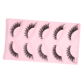 Mikinona 5 Pairs False Eyelash Strips DIY Fake Lashes for Everyday Special Occasions Easy to Apply Reusable Eyelash Extensions for Natural Dramatic Looks