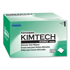 Kimtech Science™ Kimwipes® Delicate Task Wipes (34155), Pop-Up Box, White (286 Sheets/Box)