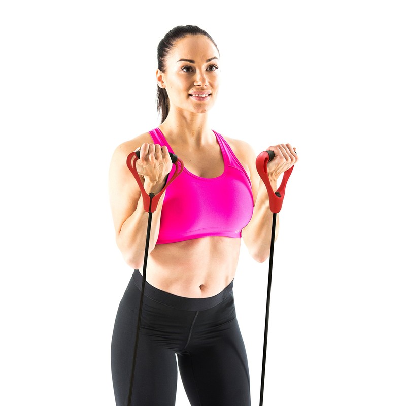 Gymstick 61028 Exercise Tube Set, schwarz/rot