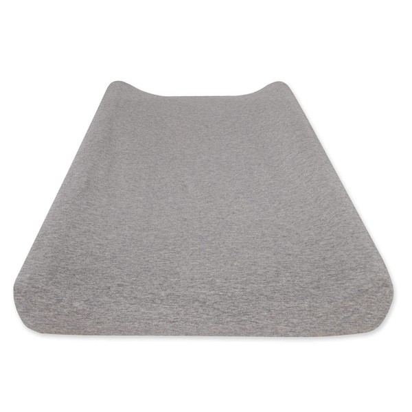 Burt's Bees Baby Solid Changing Pad Cover, Heather Grey