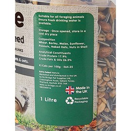 Extra Select Extra Select Squirrel & Chipmunk Feed In Bucket 1ltr