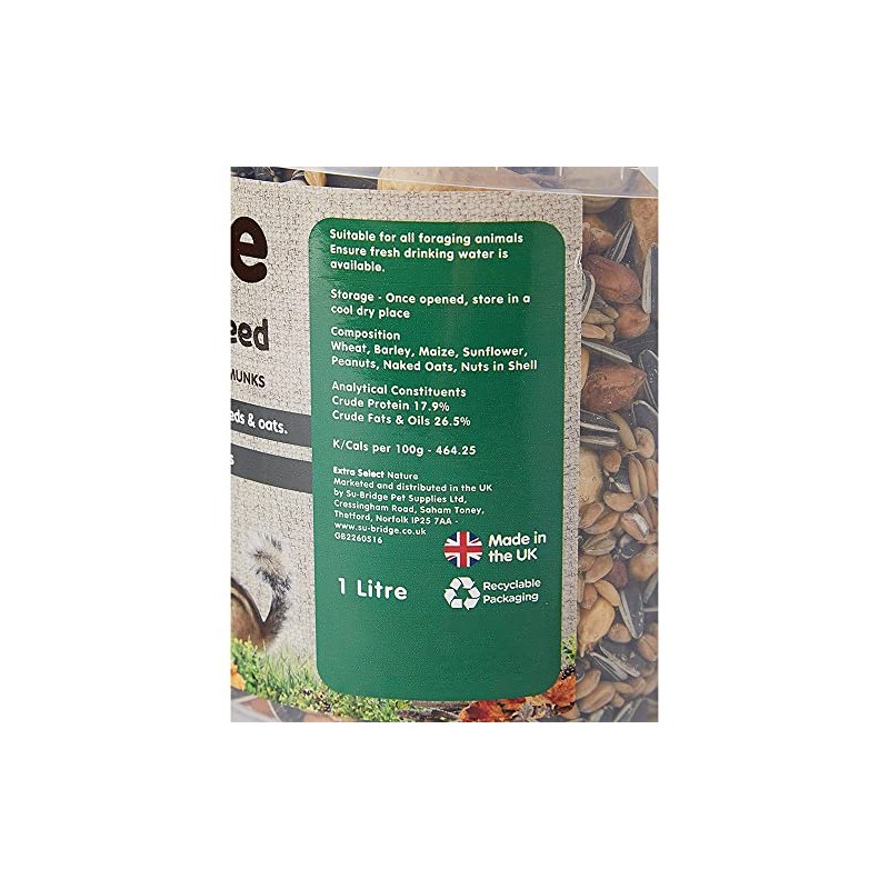 Extra Select Extra Select Squirrel & Chipmunk Feed In Bucket