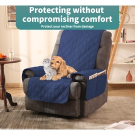 Marlow Recliner Sofa Slipcover Protector Mat Massage Chair Waterproof Couch Pet L Navy