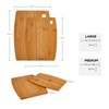 Karaca Bade Bamboo Chopping Board Set - 2-Piece Wooden Cutting