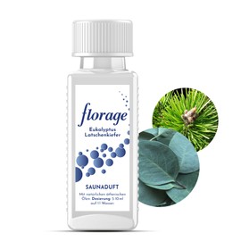 Florage 100 ml Sauna Infusion Eucalypt Slatted Pine – 50 Years of Experience as a German Fragrance Manufactory, High Yield Infusion for the Sauna, Many Infusion Fragrances, Vegan and No Animal Testing
